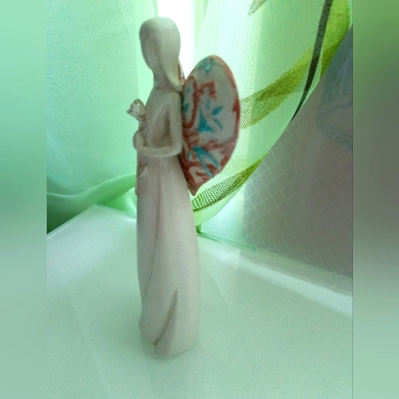 Seagull Studios Ceramic Flutter Heart Angel Figurine 2009, 6"H - Picture 4 of 14
